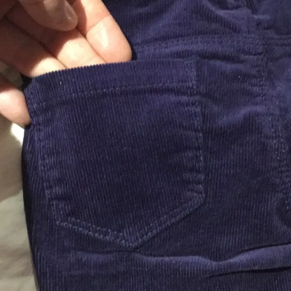 Gymboree 4T navy elastic waist cords bejeweled NWT